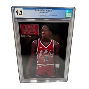 Michael Jordan Beckett Basketball Monthly Magazine Olympics 5/91 #10 CGC 9.2